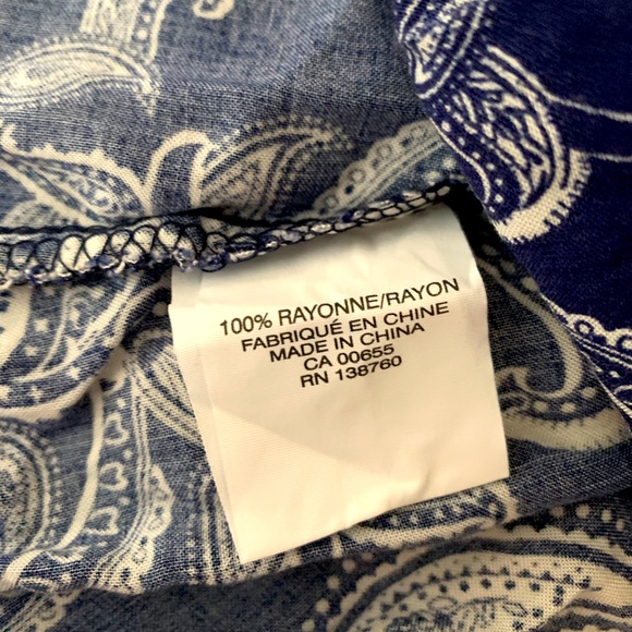 Dark Navy Paisley Print Smart Set Dress, Size Medium, Like New - very cute on! - Picture 5 of 5